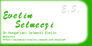 evelin selmeczi business card